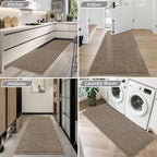 BEQHAUSE Dirt Trapper Door Mat 20" x 48", Non-Slip Washable Doormats Entrance - Image 8