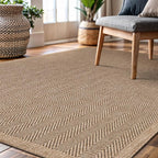 CAMILSON Easy Jute Rug 6x9, Indoor Outdoor Natural Color Fiber Area Rugs - Image 6