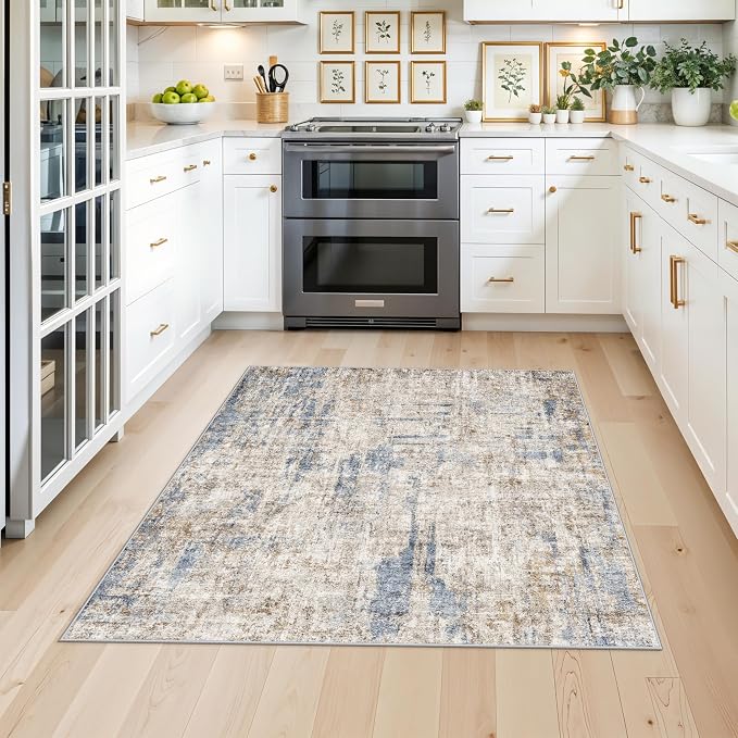 4x4 Square Entryway Rug Washable – Non-Slip Small Area Rug - Image 3