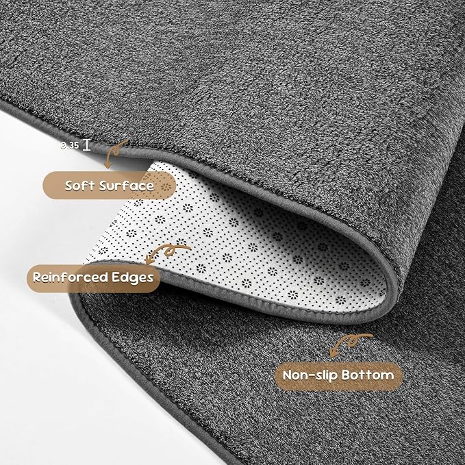 Pettop 4x6 Black Grey Area Rugs - Image 6
