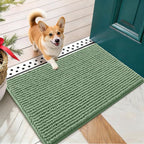 OLANLY Dog Door Mat for Muddy Paws 24x16, Ultra Absorbent Chenille Mud Doormat by OLANLY