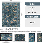 DUKINO 5x7 Rug, Washable Animal Living Room Rug - Image 2