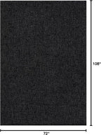 CAMILSON Easy Jute Rug 6x9, Indoor Outdoor Dark Gray Black Farmhouse Area Rugs - Image 2