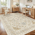Madane 5x7 Area Rugs for Living Room, Stain Resistant Washable Rug, Non-Slip - Image 4