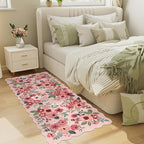DUKINO 2x5 Washable Runner Rugs, Non Slip Floral Print Entryway Rug - Image 6