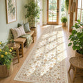 Rugxara 2x10 Floral Runner Rug, Washable Runners by Rugxara