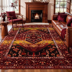 SERISSA 6x9 Area Rugs for Living Room, Large Washable Non-Slip Boho Rug by SERISSAHomeDecorCollection