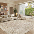 Madane 8x10 Area Rugs for Living Room, Machine Washable Vintage Neutral Rug by Madane