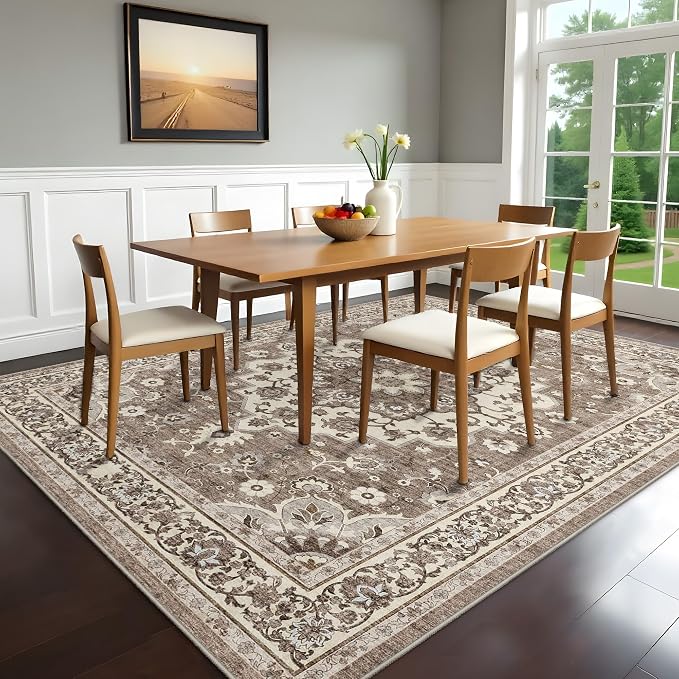 Dining Room Rugs for Under Table by TOPRUUG