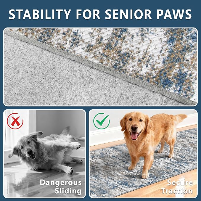 Washable Carpet Runners for Hallway 16ft-Non Slip Floor Runners for Dogs - Image 9
