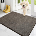 PURRUGS Dirt Trapping Door Mat 24" x 35.5", Non-Slip Machine Washable Entry Rug by PURRUGS