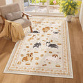 DUKINO 3x5 Area Rug, Lightweight Washable Entryway Rug by DUKINO