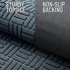 OLANLY Front Door Mat Outside Entrance 33x21, Heavy Duty Sturdy Natural Rubber - Image 4