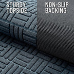 OLANLY Front Door Mat Outside Entrance 47x32, Heavy Duty Sturdy Natural Rubber - Image 4