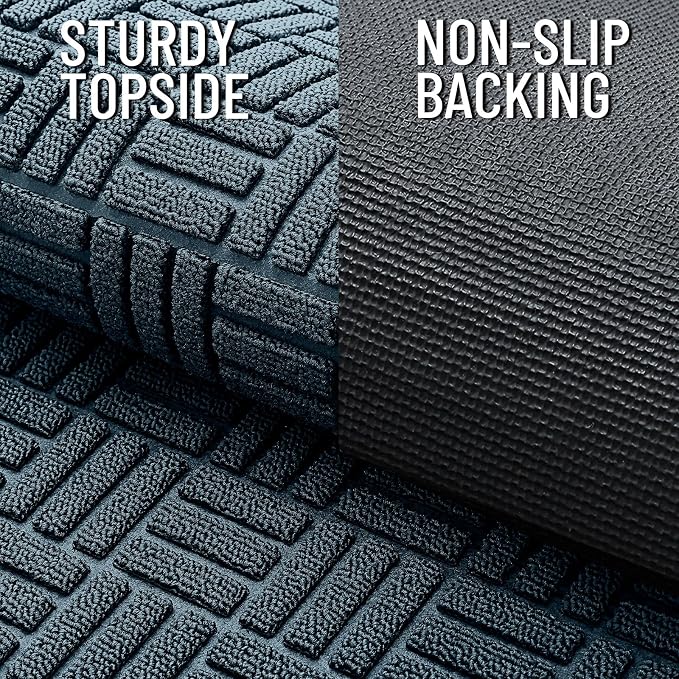 OLANLY Front Door Mat Outside Entrance 71x47, Heavy Duty Sturdy Natural Rubber - Image 4