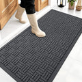 OLANLY Front Door Mat Outside Entrance 47x23, Heavy Duty Sturdy Natural Rubber by OLANLY