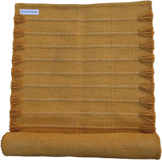 Jaipur art & Rugs Organic Cotton Yoga Mat by JAIPURARTANDRUGS
