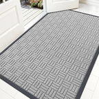 OLANLY Front Door Mat Outside Entrance 59x34, Heavy Duty Sturdy Natural Rubber by OLANLY