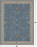 Washable Blue Rugs for Entryway Indoor - Image 2