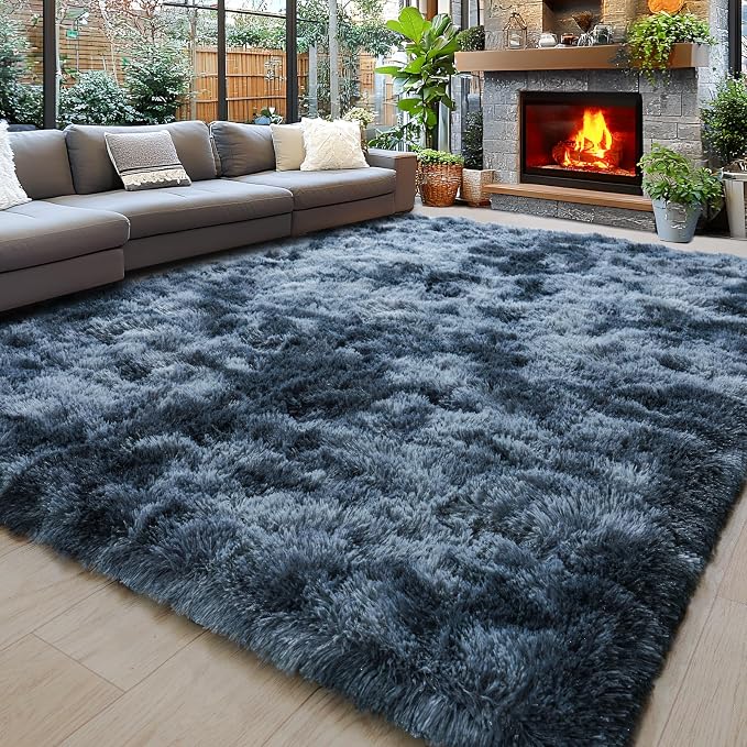 Area Rugs 9x12 for Living Room, Ultra Soft Fluffy Rugs for Bedroom, Non-Slip by Awaytail