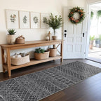 Moroccan 2'6"x8' Hallway Runner Rug: Washable Non Slip Soft Rugs - Image 4