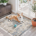 3x3 Square Entryway Rug Washable – Non-Slip Small Area Rug by ZHXXUJ