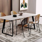 CHAMPLANT Area Rug 5'x7' Deep Khaki Washable Vintage Traditional Floor Cover - Image 3
