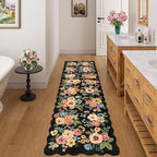 DUKINO Washable Runner Rug, 2x7 Lightweight Soft Floral Hallway Rug Runner - Image 5