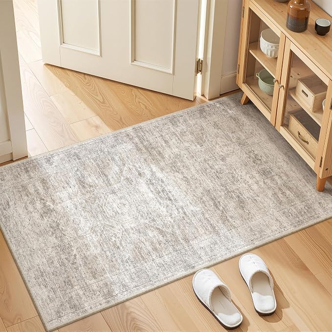 2x4 Washable Rug Runner for Bathroom, Soft Entryway Rug for Laundry Room - Image 3