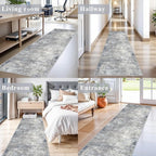2x10 ft Washable Hallway Runner Rug – Non-Slip Stain-Resistant Low-Pile Long - Image 3