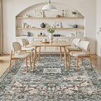 5x7 Area Rugs Living Room: Washable Vintage Rug Large Non-Slip Stain Resistant - Image 5