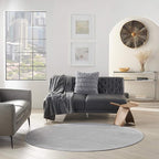 Nourison Home Nourison Essentials Silver Grey 6' x Round Area Rug - Image 3