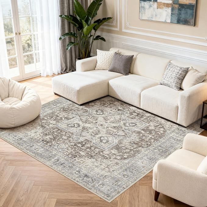 Tortania 8' Square Area Rug Living Room Rugs by Tortania