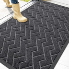 OLANLY Front Door Mat Indoor Outdoor Entrance, Waterproof All-Season, by OLANLY