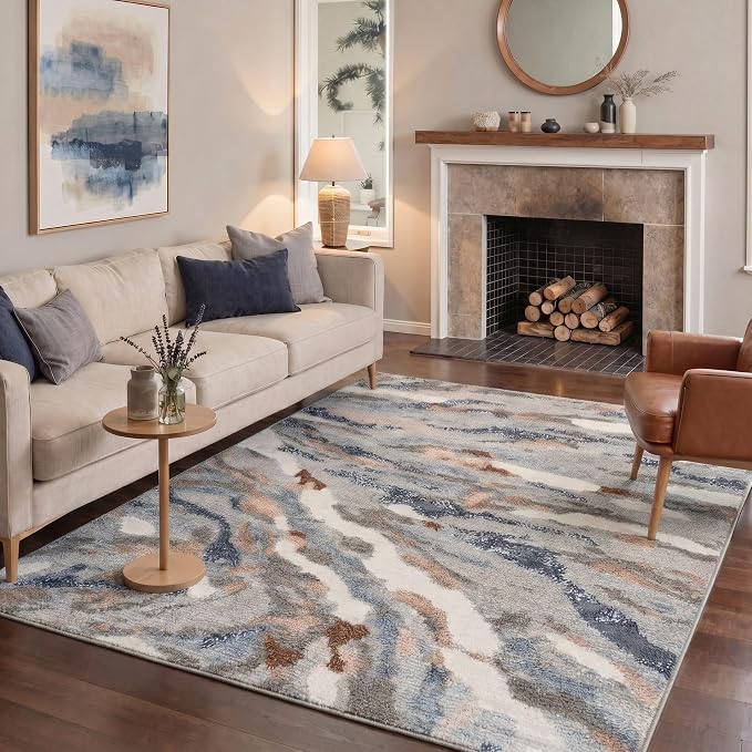 BEIMO Area Rugs 10x14 for Living Room Bedroom, Modern Abstract Machine Washable by BEIMO