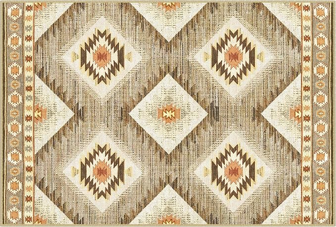 BESTSWEETIE Area Rug 7x9Rug Machine Washable Non-Slip Low Pile Print Pattern - Image 9