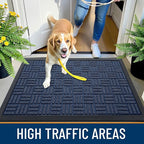 OLANLY Front Door Mat Outside Entrance 33x21, Heavy Duty Sturdy Natural Rubber - Image 6