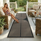 Lahome Enfys Modern Rainbow Kitchen Runner Rug, 2x8 Easy Jute Rug Runners - Image 3
