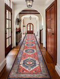 SERISSA Runner Rug for Hallways, Extra Long Boho Rug Ultra Soft Vintage Rust by SERISSAHomeDecorCollection