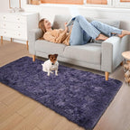 YJ.GWL Fluffy Runner Rugs for Bedroom Living Room Soft Shag Rug 2x6 Feet - Image 6