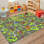 Upgrade Ultra Non Slip Kids Car Rug, Kids Road Playmat Rug by ArenaRug