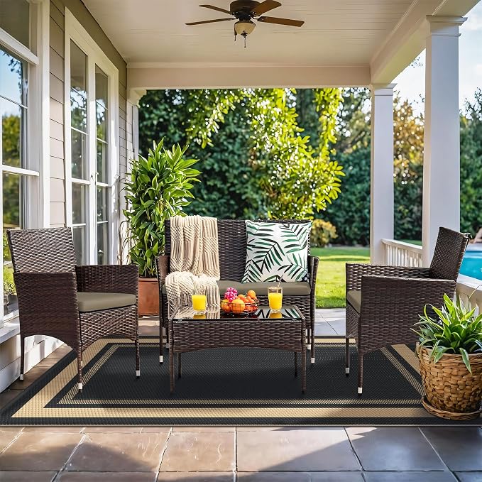 GENIMO 6' x 9' Outdoor Rug Waterproof - Image 7