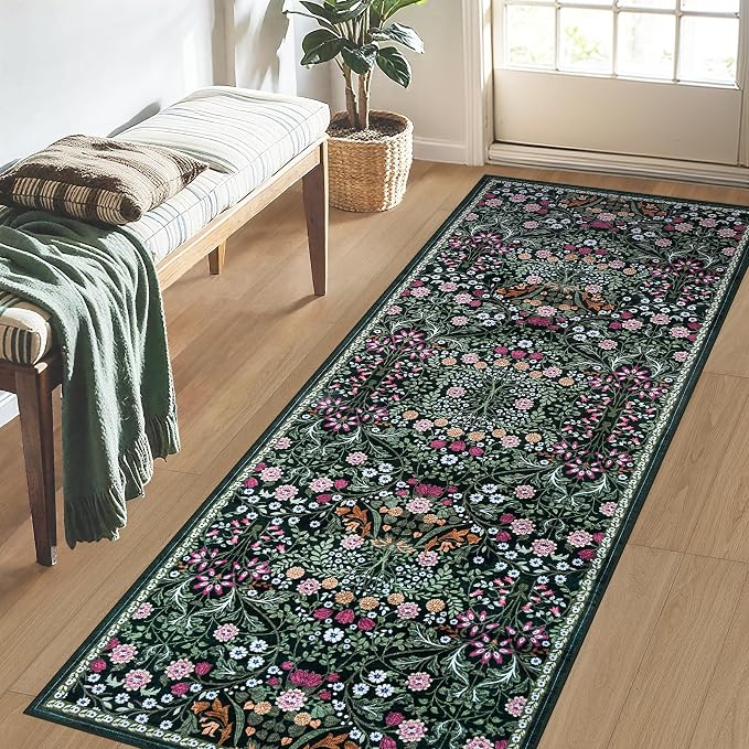 Runner Rug for Entryway: 2x5 Kitchen Rugs Non Slip Washable Ultra-Thin Soft - Image 3