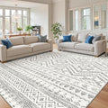 Miukiki 9x12 Area Rug for Living Room Moroccan Washable Rugs Non Slip Indoor by Miukiki