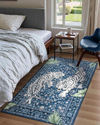 Moynesa Tiger Machine Washable Rug, 3x5 Entry Area Rug Non Slip Vintage Soft Rug - Image 8