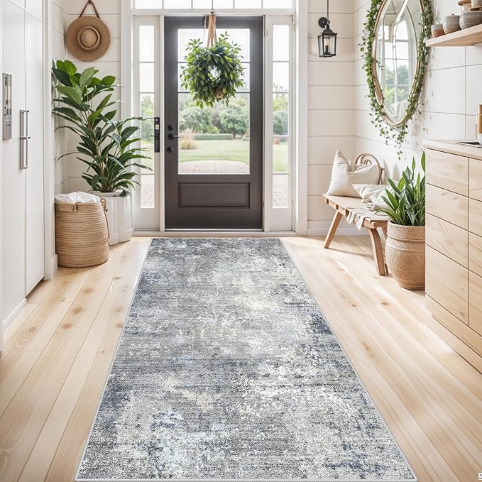 4x8 Rug Runner Non-Slip Washable – Large Indoor Door Mat by BYYVOORugsforYourHome
