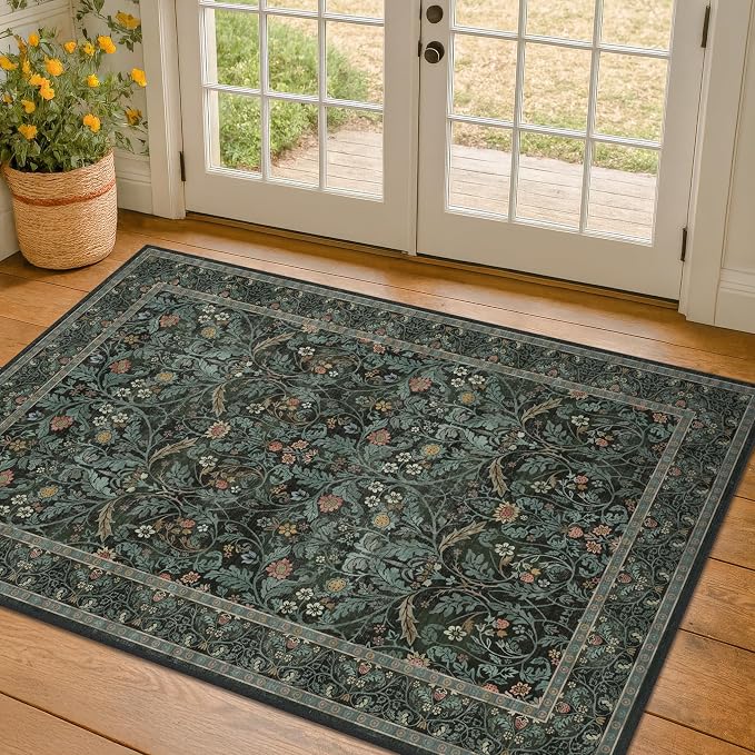 3x5 Washable Area Rugs for Entryway Indoor, Large Kitchen, Low Pile Rugs for - Image 8