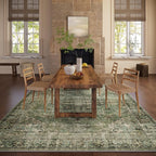 8x10 Area Rugs for Living Room: Washable Bedroom Rug Boho Vintage Rugs Stain - Image 5