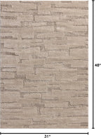 Loloi Amber Lewis Monty Collection MOT-04 Taupe/Beige 2'-7" x 4', .50" Pile - Image 2
