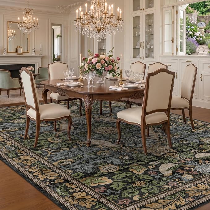 Hazo Haus Dark Living Room Rug 8x10 - Image 3